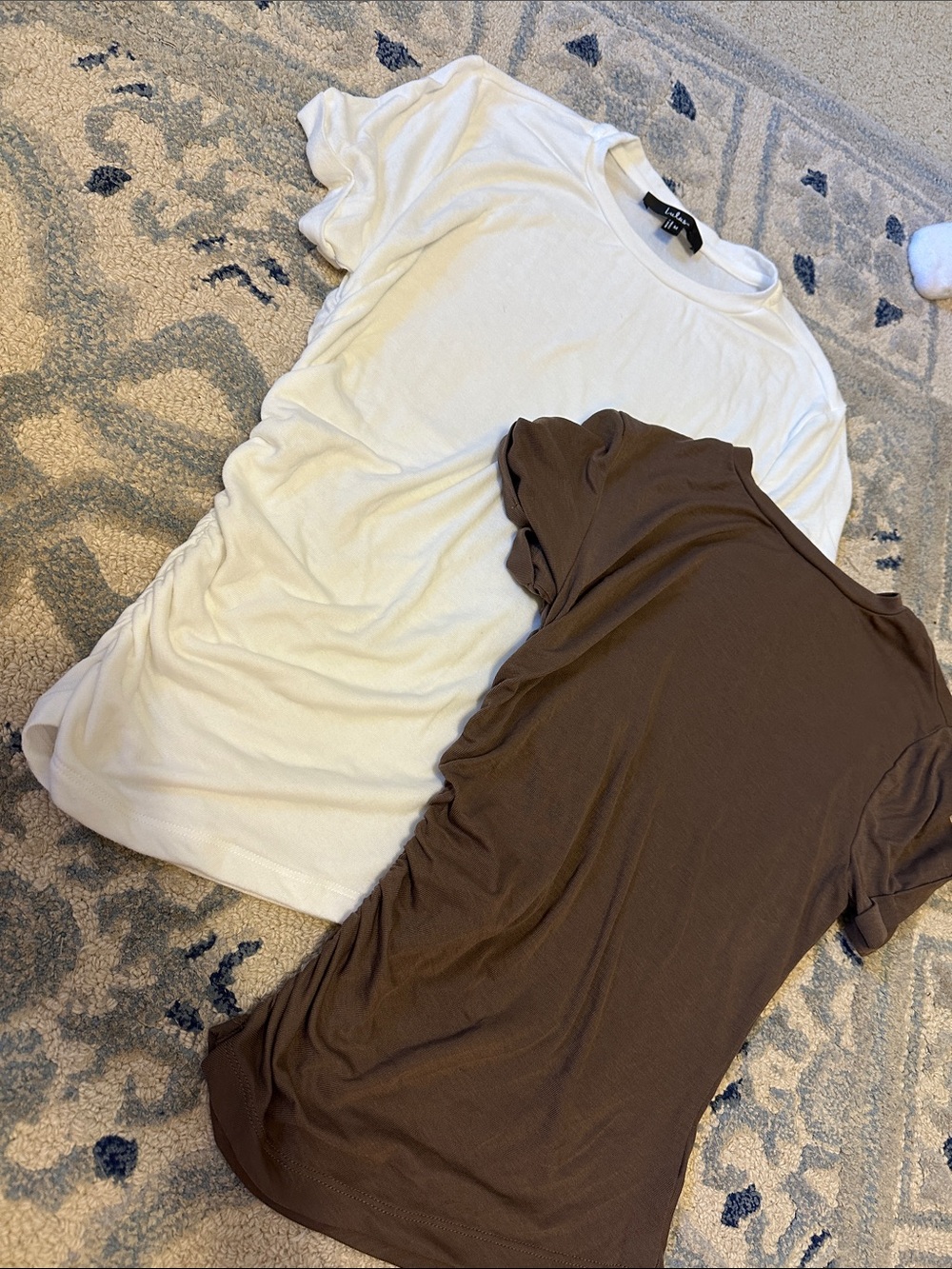 Basic Tee Duo - White & Brown